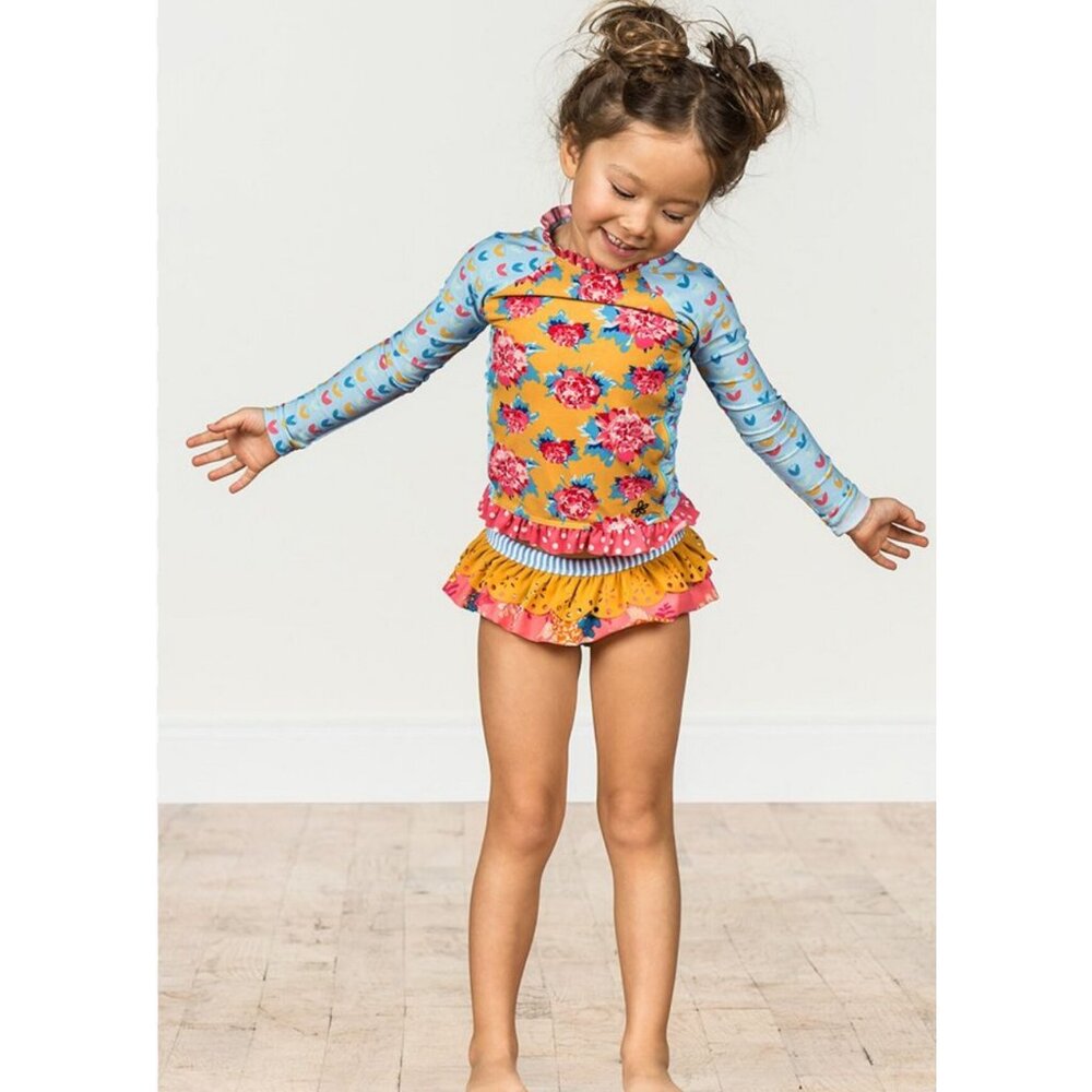 Matilda Jane Wind Surfer Rash Guard Swim Top Only | Size 6